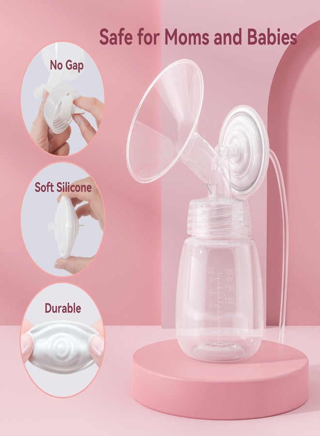 TOVVILD Replacement Pump Bottles for Spectra/Motif Luna/Most Wide-Mouth Flanges, S1 S2 Milk Storage Bottle for Pumping, 6oz/180ml - Image 5